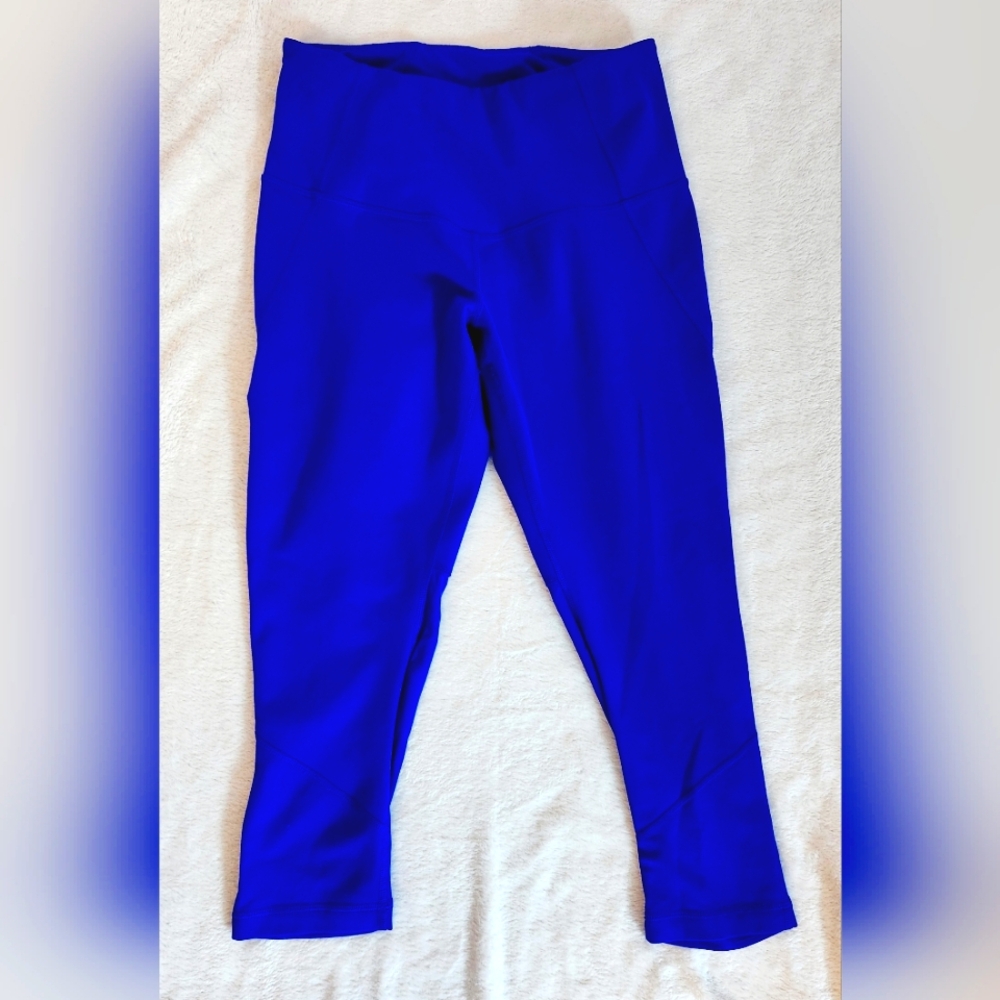 Zella Vibrant Royal Blue Leggings. Size Medium.